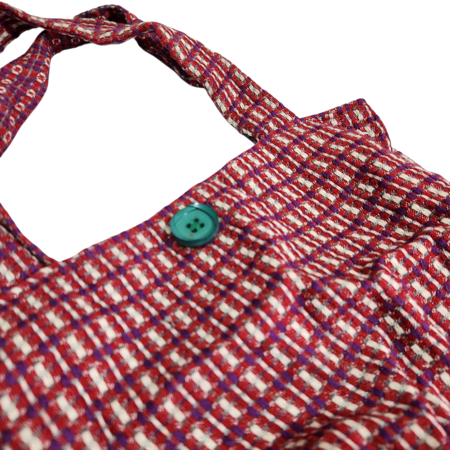 תיק צד סרוג בגווני אדום