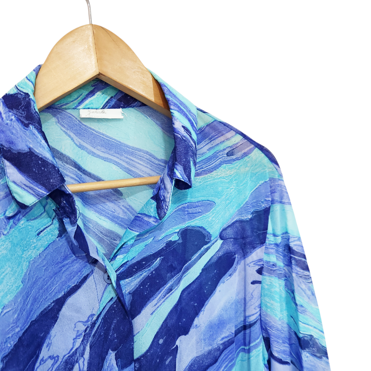 שמלת חוף מכופתרת שקופה לאישה מידה 40 L