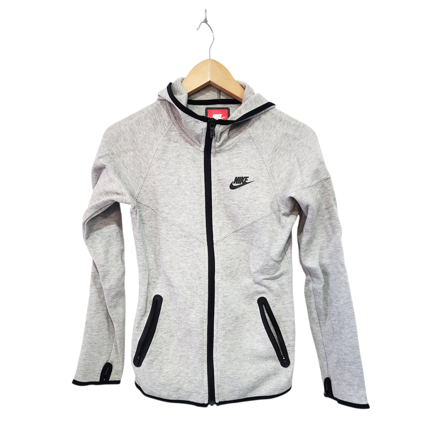 NIKE | קפוצ'ון אפור עם רוכסן | לאישה מידה XS