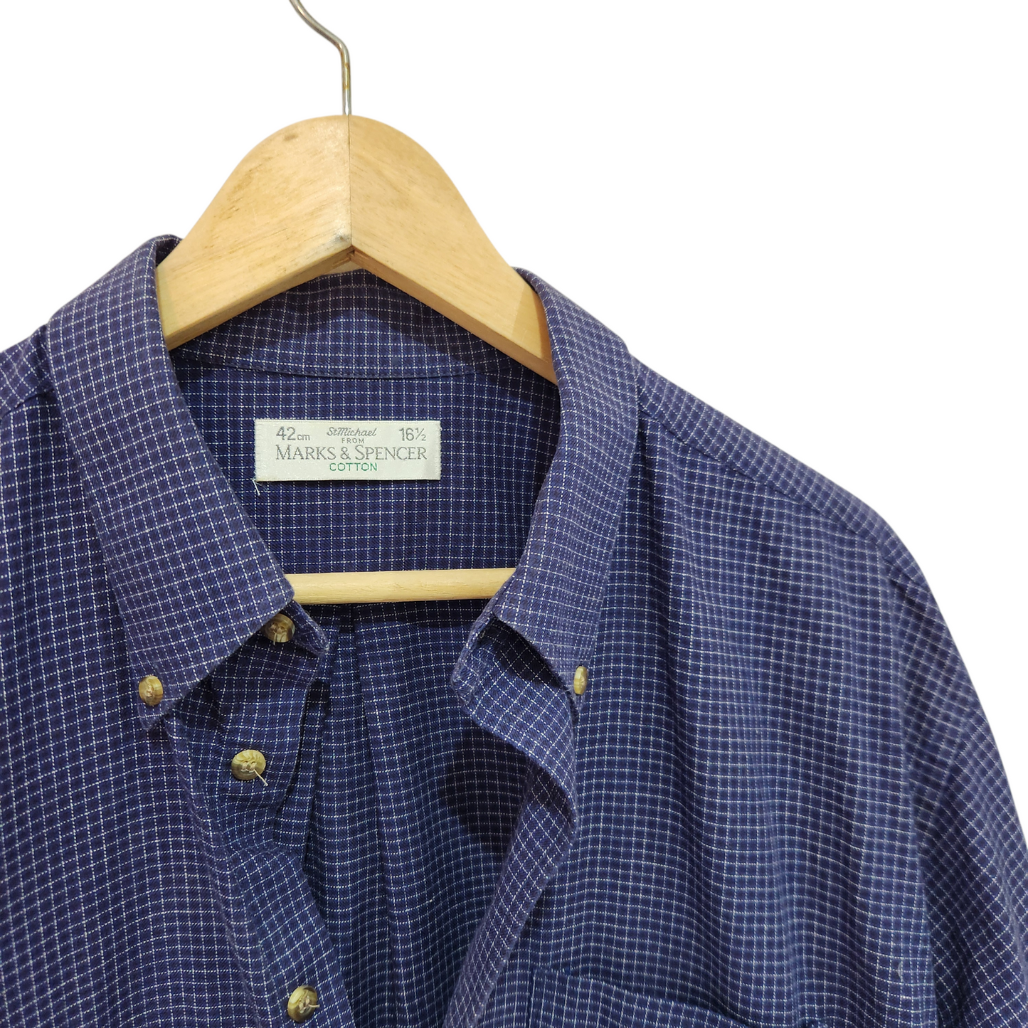 ST.MICHAEL | חולצה מכופתרת לגבר מידה 42| | 16.5 | L