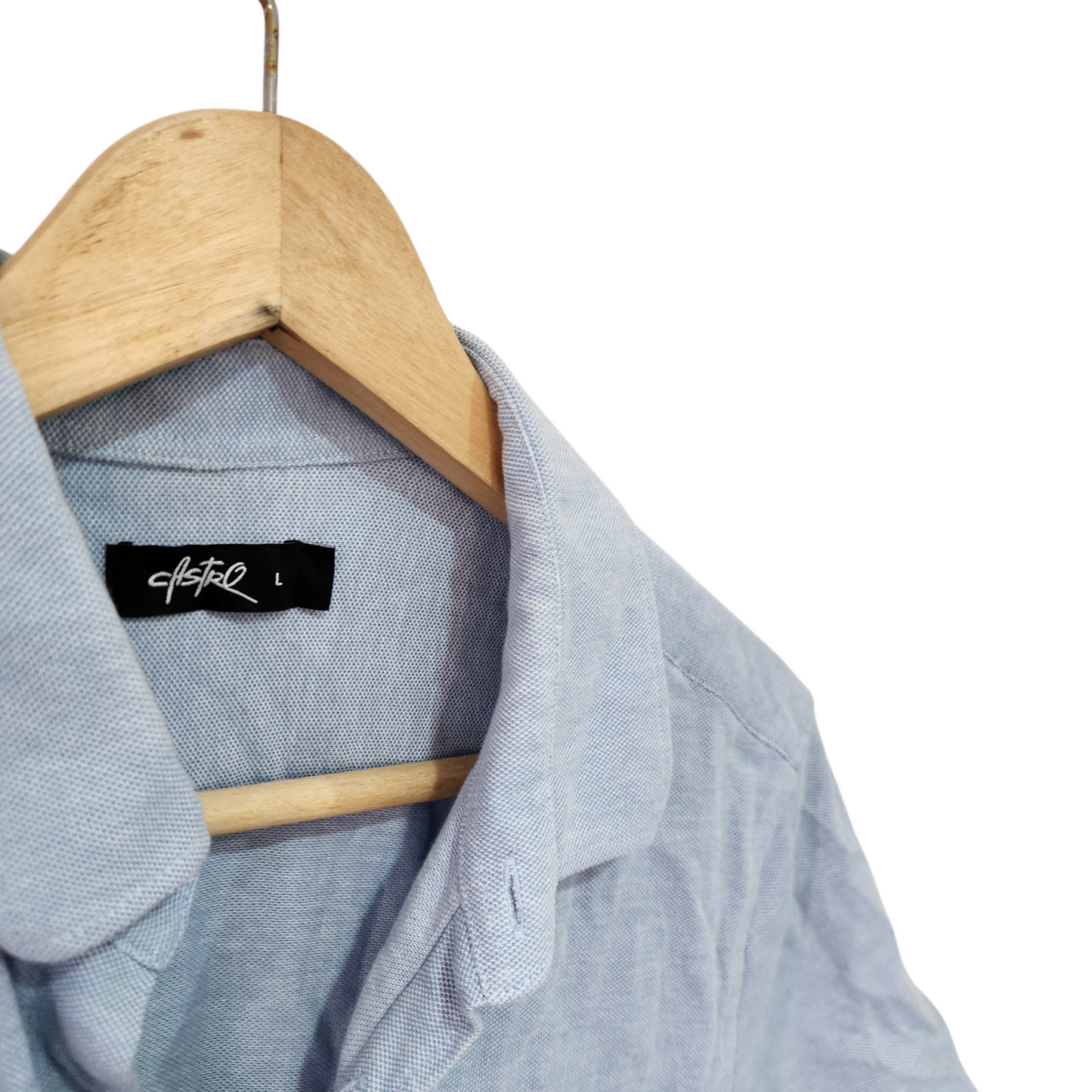 CASTRO | חולצה קצרה מכופתרת לגבר מידה L