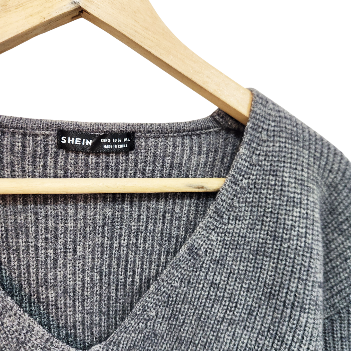 SHEIN | סוודר אפור לאישה מידה S