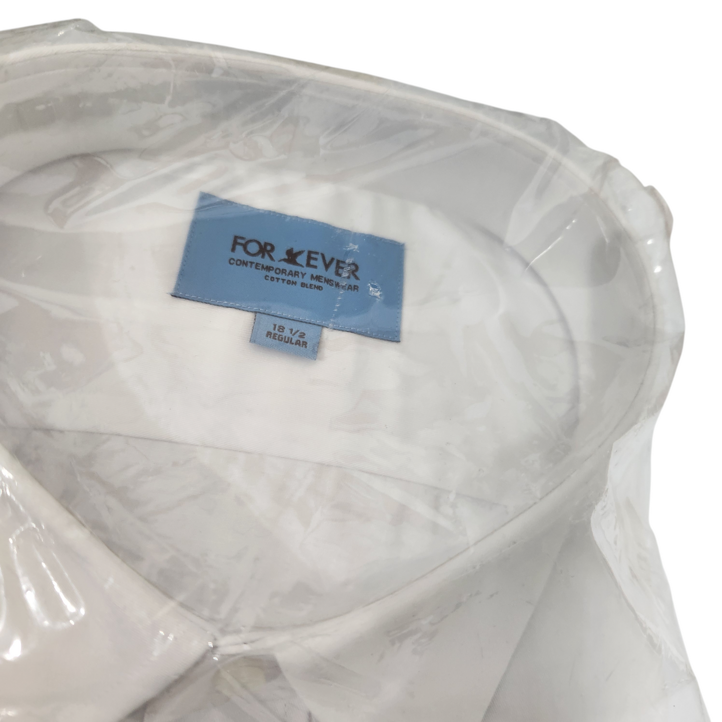 FOR EVER | חולצה מכופתרת חדשה | לגבר מידה 18.5 | XL| 100% כותנה