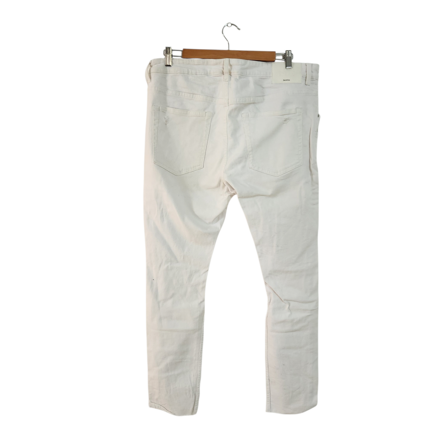 BERSHKA | ג'ינס לבן לגבר מידה EUR46 | USA36
