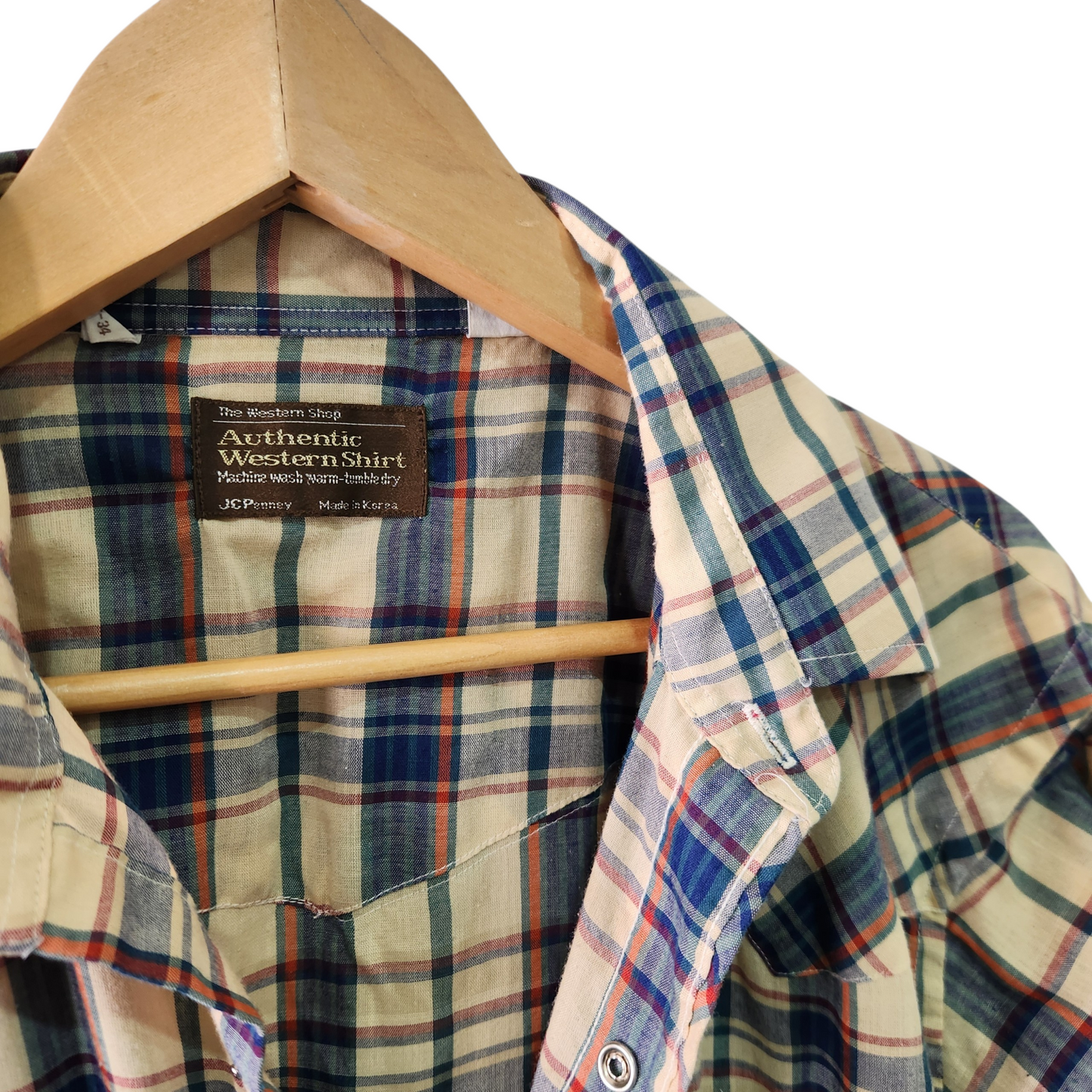 AUTHENTIC WESTERN SHIRT | חולצה מכופתרת לגבר מידה 16.5-34 | L/XL