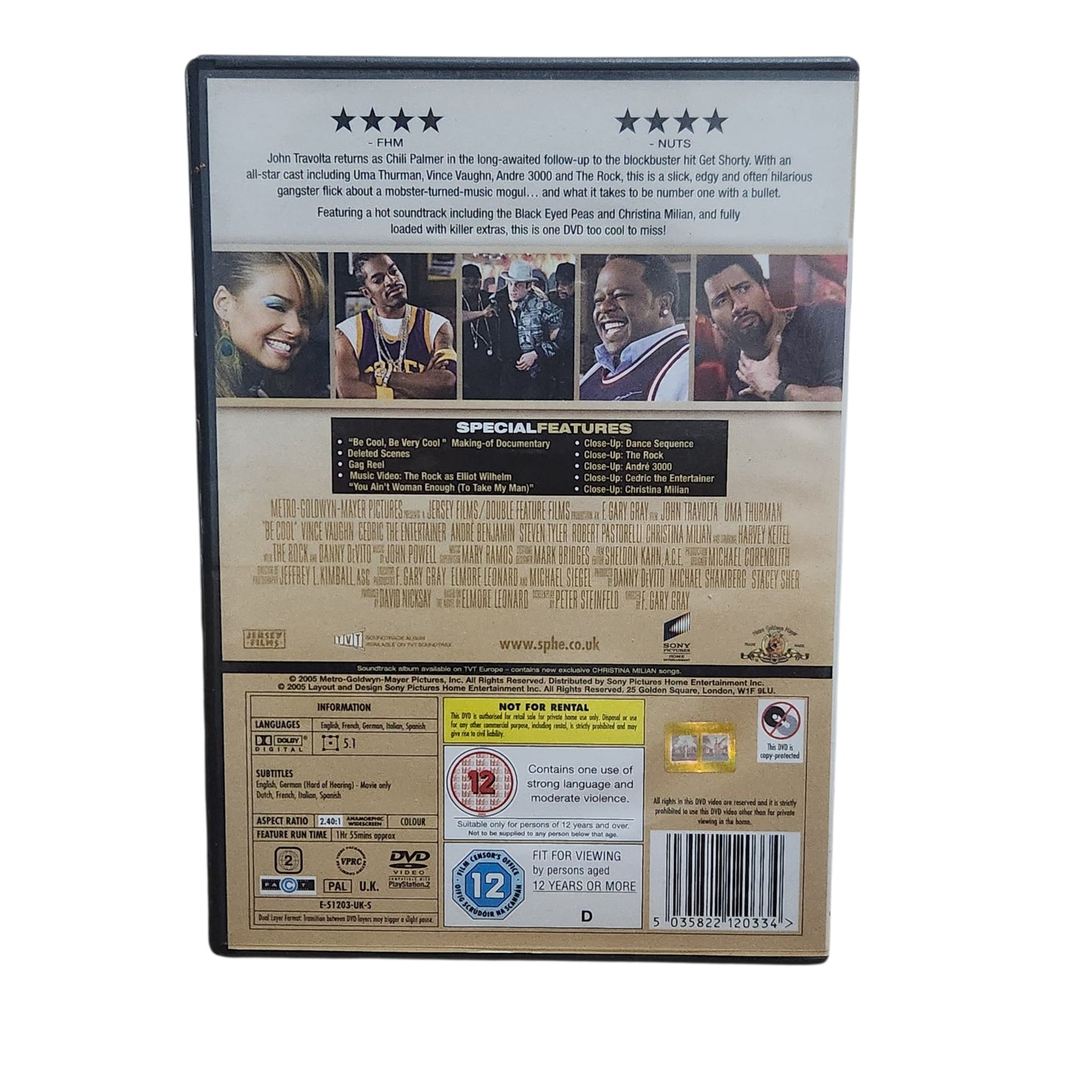 Be Cool - אסור להשוות | Collector's Edition | DVD מקורי