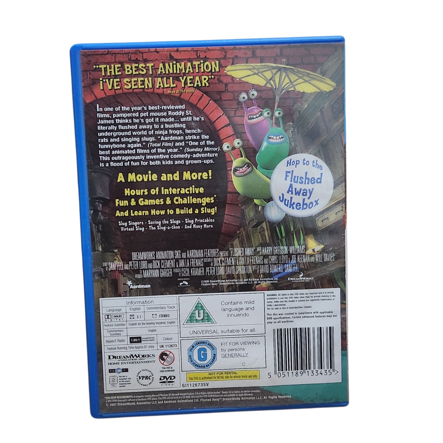 DVD | Flushed Away | חברים על הגל