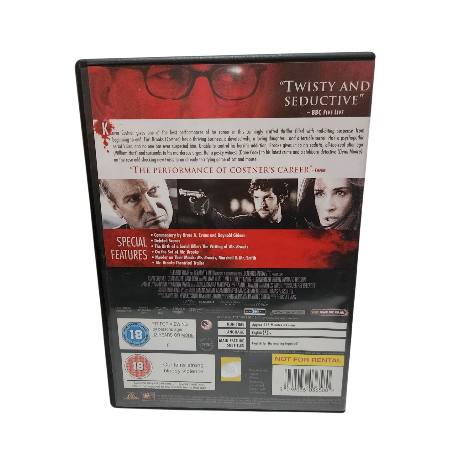 Mr. Brooks (2007) | DVD מקורי