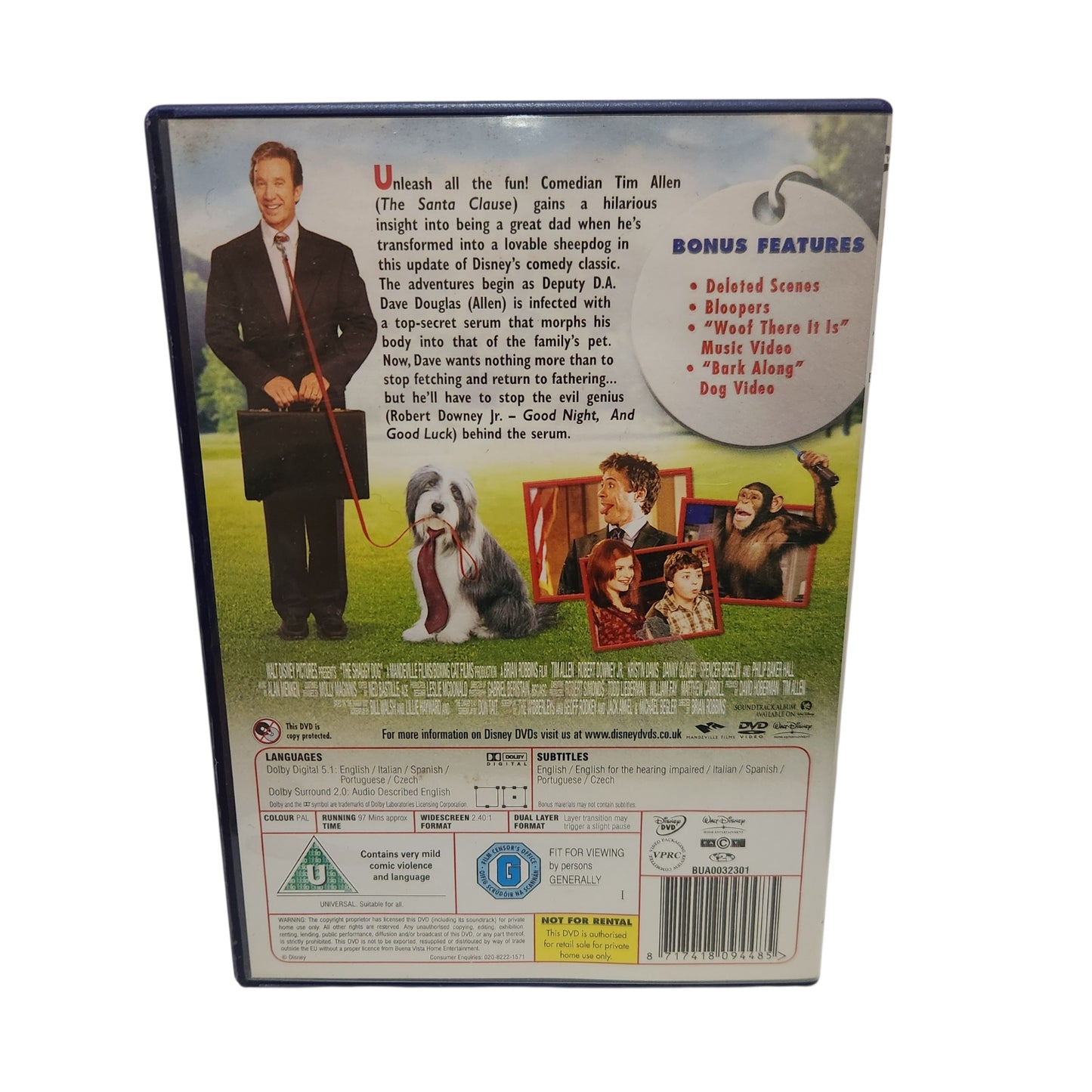 THE SHAGGY DOG (2006) | DVD מקורי של Disney - קומדיה משפחתית