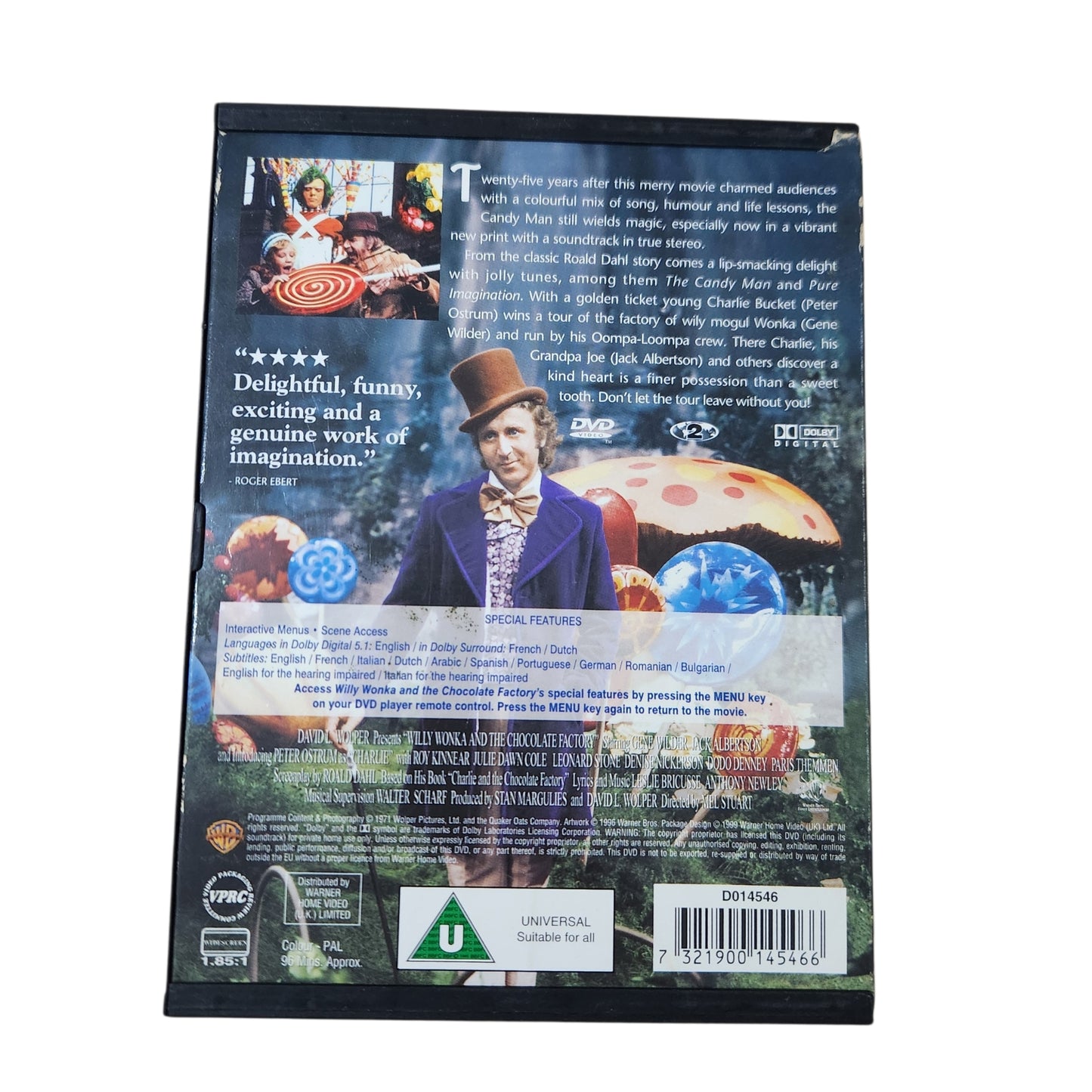 Willy Wonka & the Chocolate Factory | ווילי וונקה ומפעל השוקולד | DVD