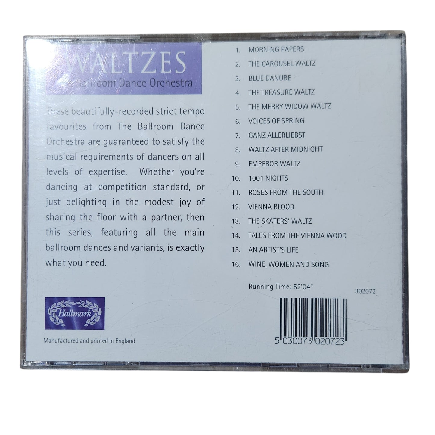 Hallmark – Come Dancing Waltzes | CD מקורי | The Ballroom Dance Orchestra | 1995