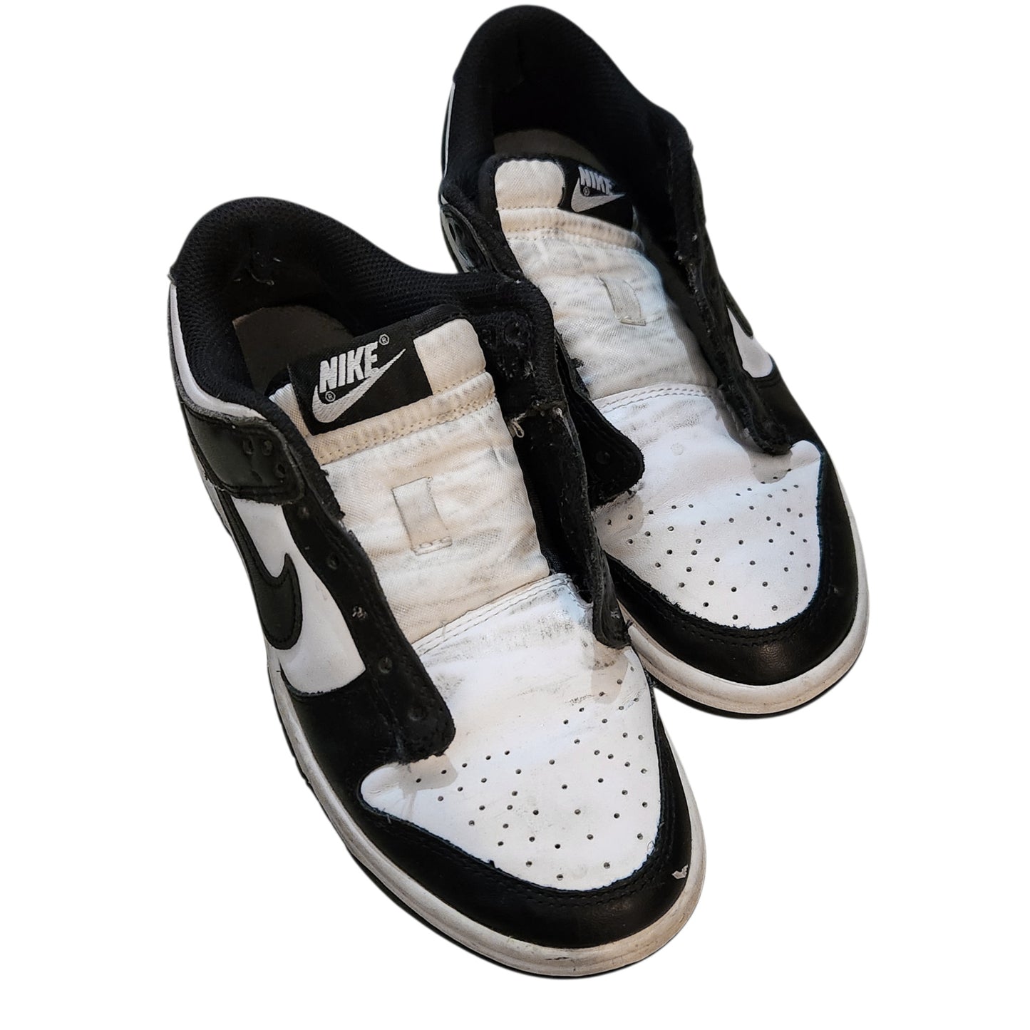 NIKE | נעלי ספורט מידה 36 | שחור ולבן | ללא שרוכים
