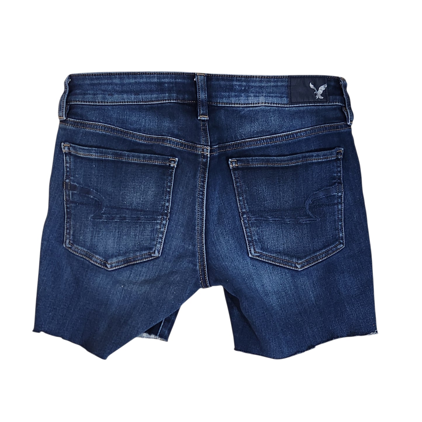 AMERICAN EAGLE | מכנסי ג'ינס קצרים לנשים מידה L | היקף מותן 30 אינץ'