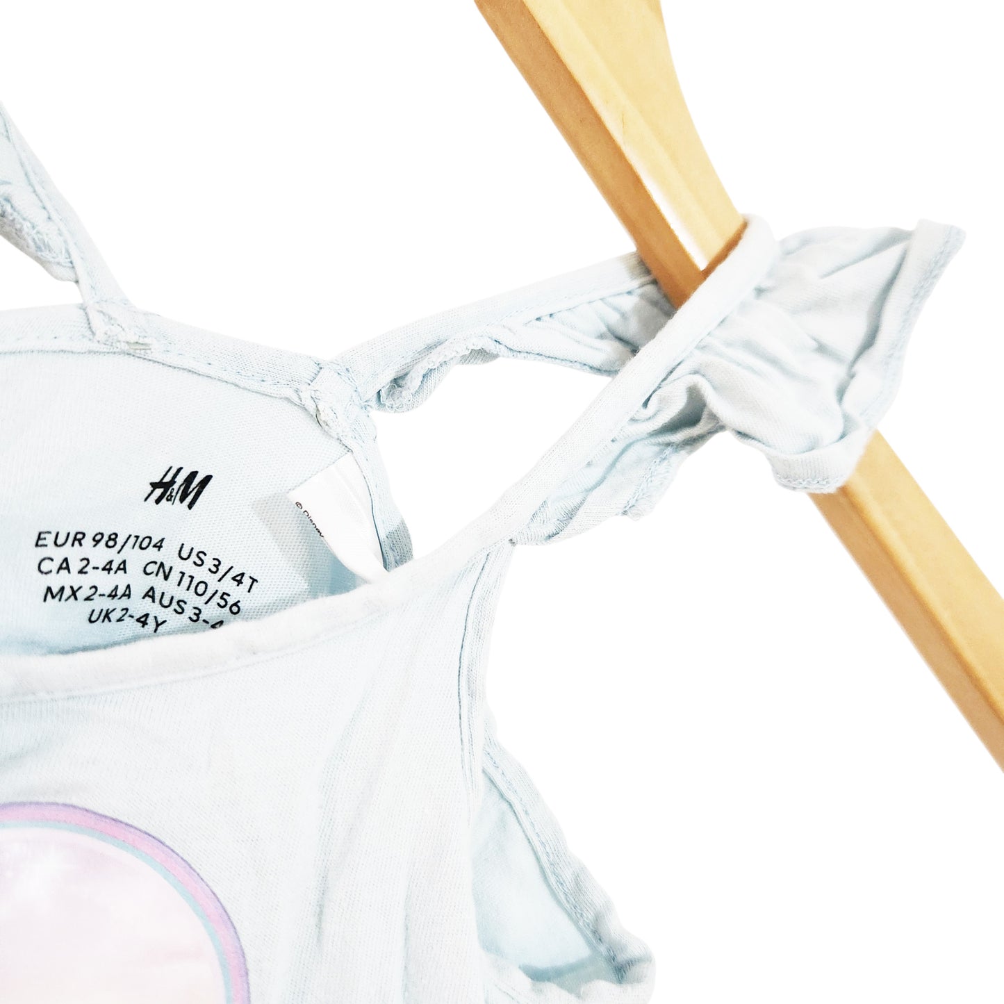 H&M שמלת טול חד קרן לתינוקת מידה 98/104 (גיל 2–4)