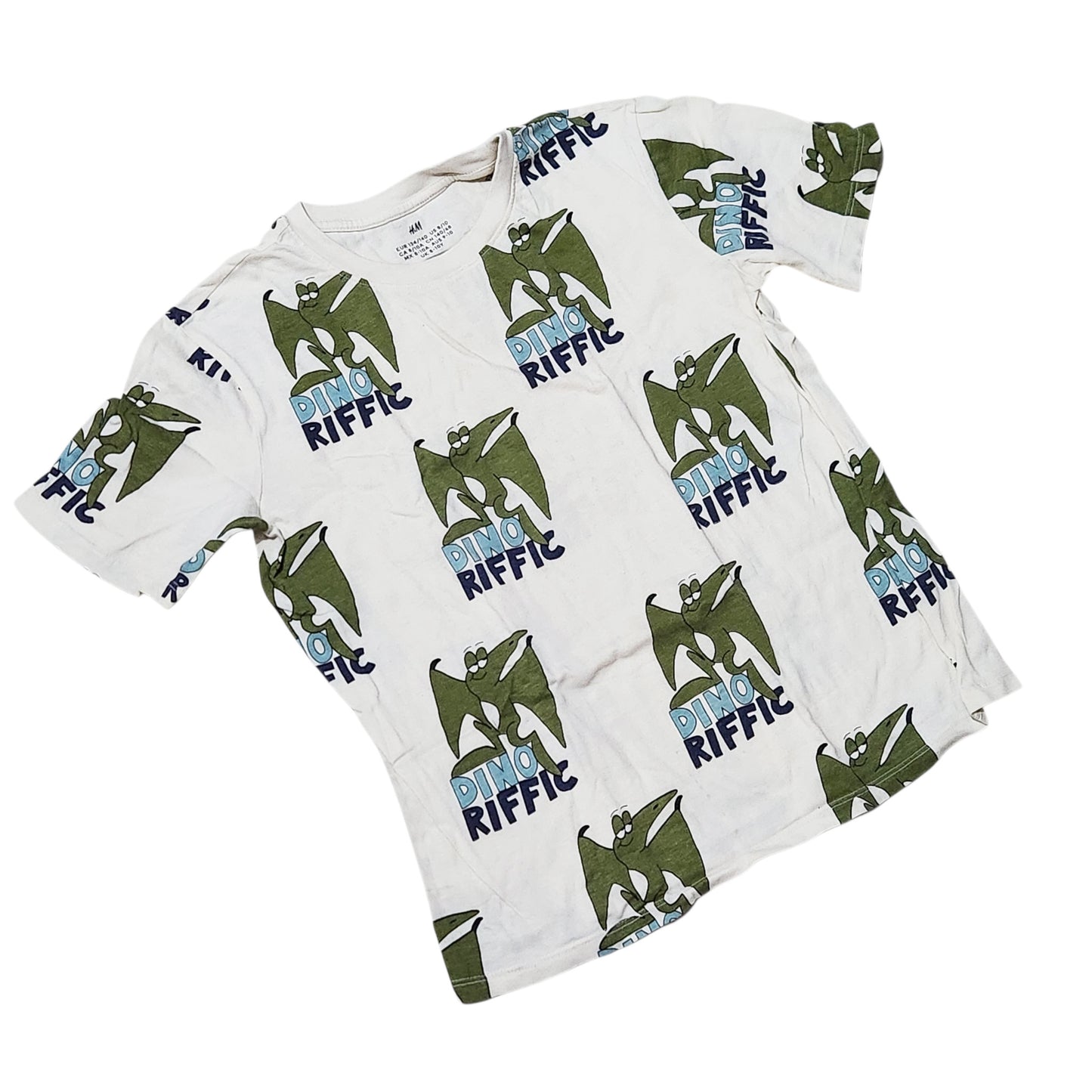 H&M חולצת דינוזאורים לילדים – Dino Riffic – גיל 8–10