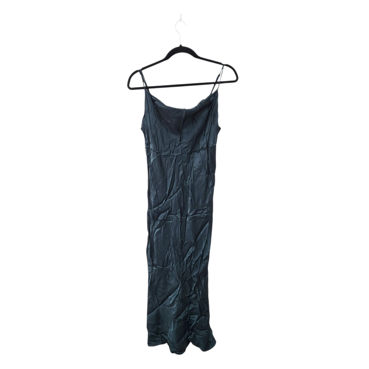 ZARA | שמלת סאטן מידי לאישה | מידה L | חדשה עם תווית