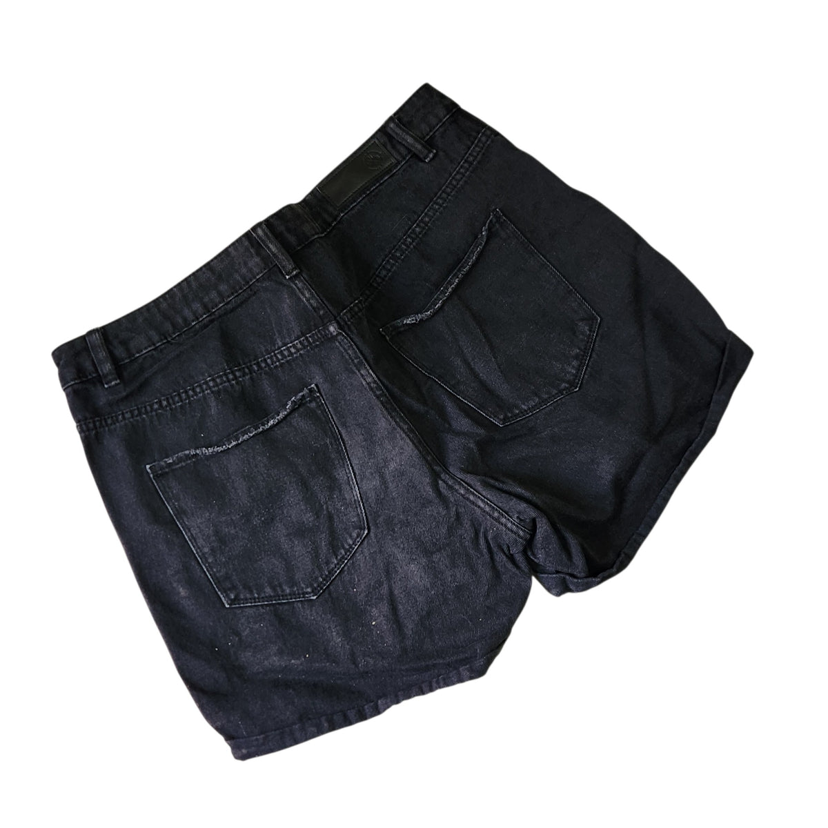 VERO MODA | מכנסי ג׳ינס קצרים שחורים לאישה | XL