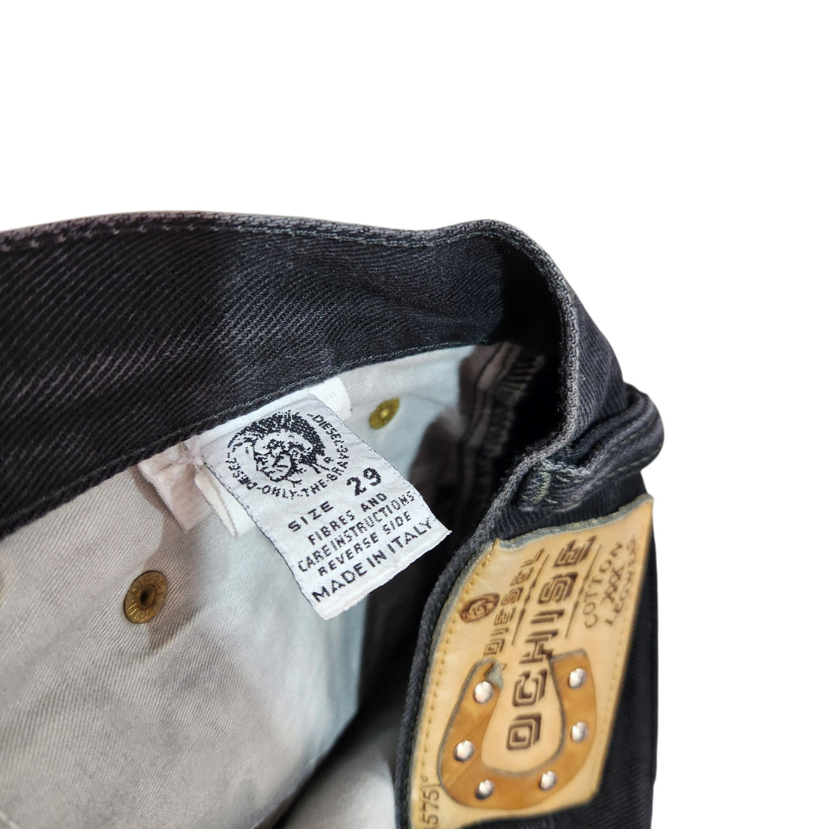 DIESEL OCHISE | ג׳ינס וינטג׳ שחור לגבר | מידה 29 | Made in Italy | Y2K
