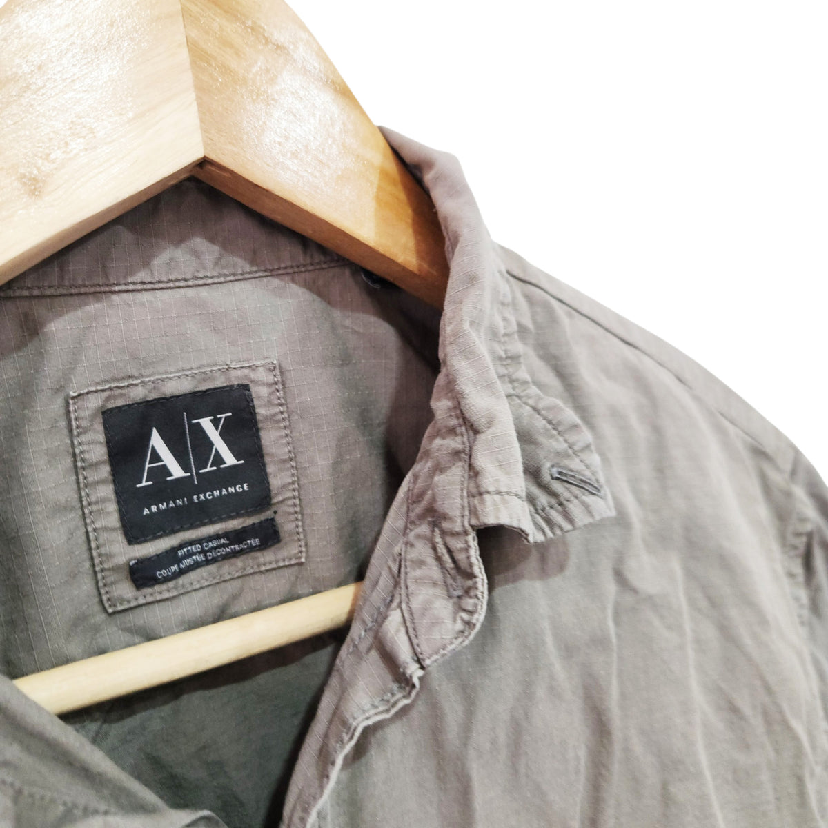 ARMANI EXCHANGE A|X | חולצה מכופתרת קצרה לגברים | M