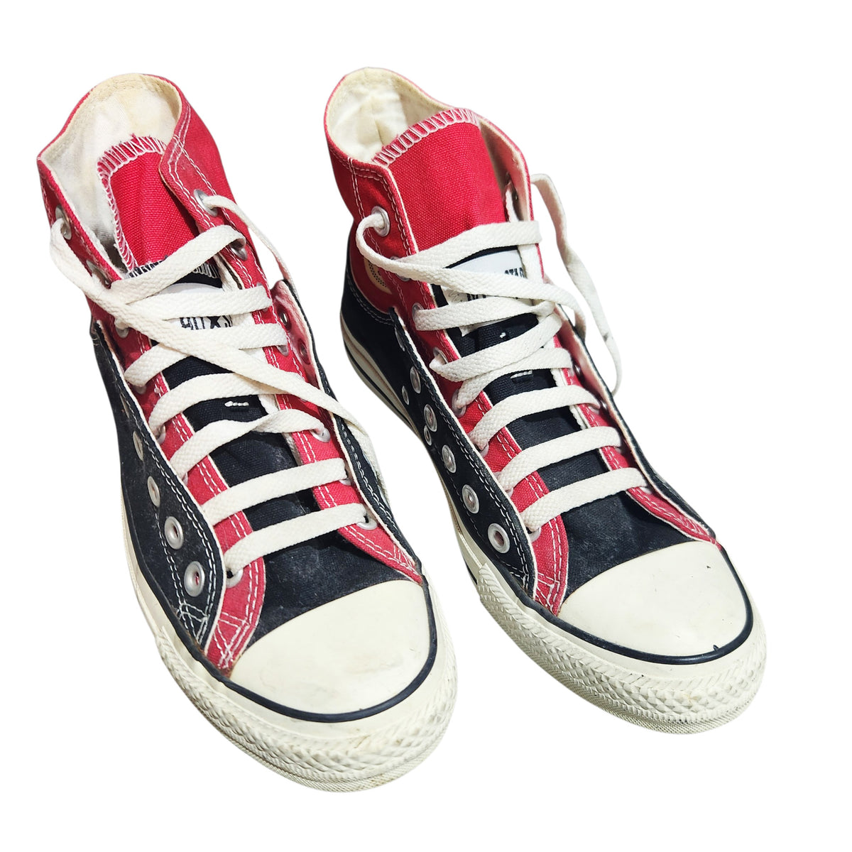 CONVERSE ALL STAR | נעלי סניקרס גבוהות יוניסקס | שחור ואדום | מידה US 6.5 (39)