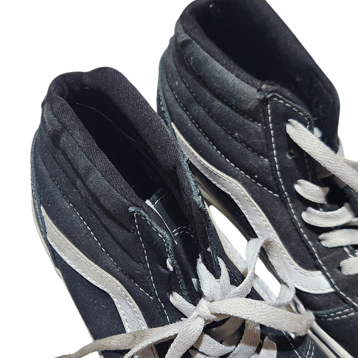 VANS | נעלי סניקרס גבוהות שחורות | יוניסקס | מידה 35