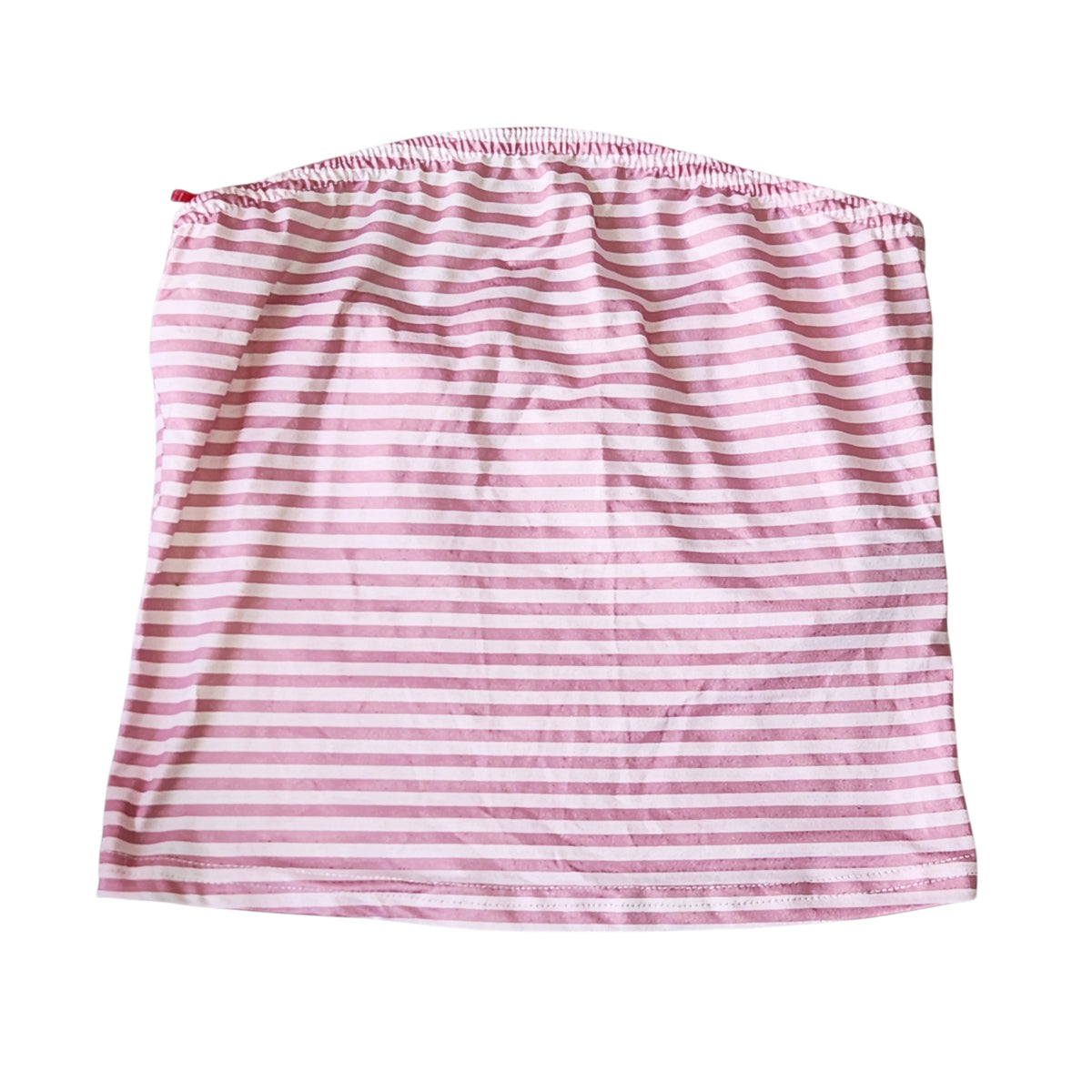 SHEIN | גופיית סטרפלס לאישה | מידה XS | פסים ורוד ולבן