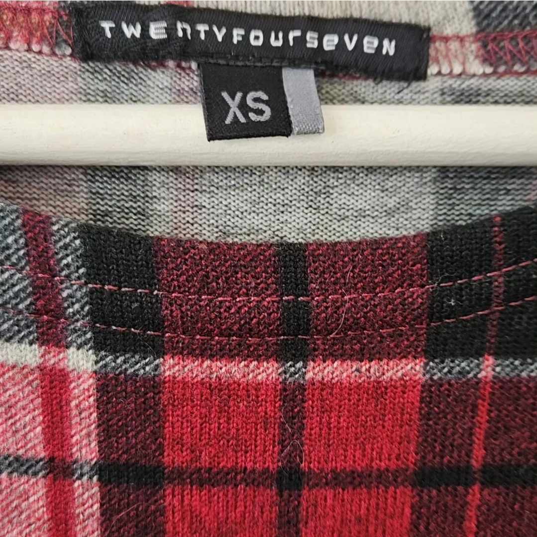 TWENTYFOURSEVEN שמלה משובצת מידה XS