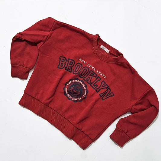 FOX חולצת פוטר אדומה לילדות מידה 6