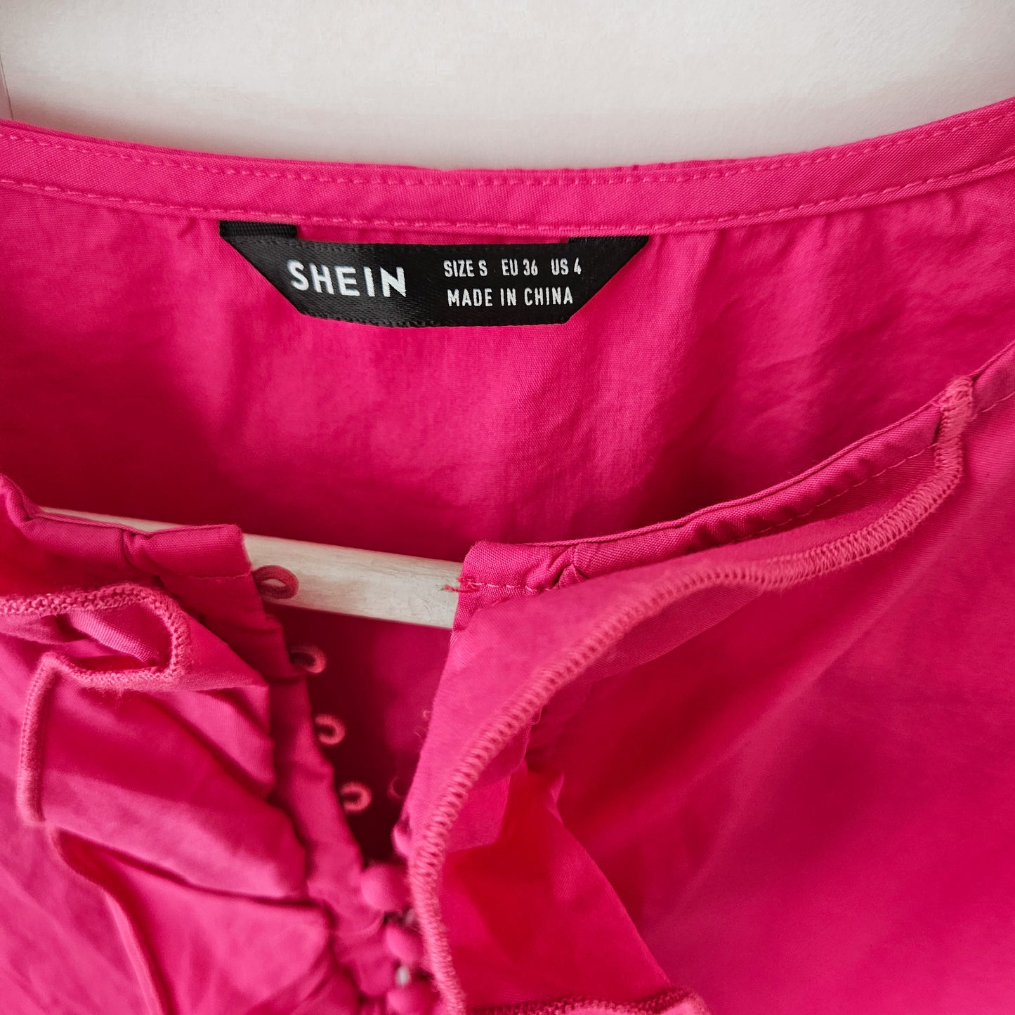SHEIN שמלת נשים ורודה מידה S