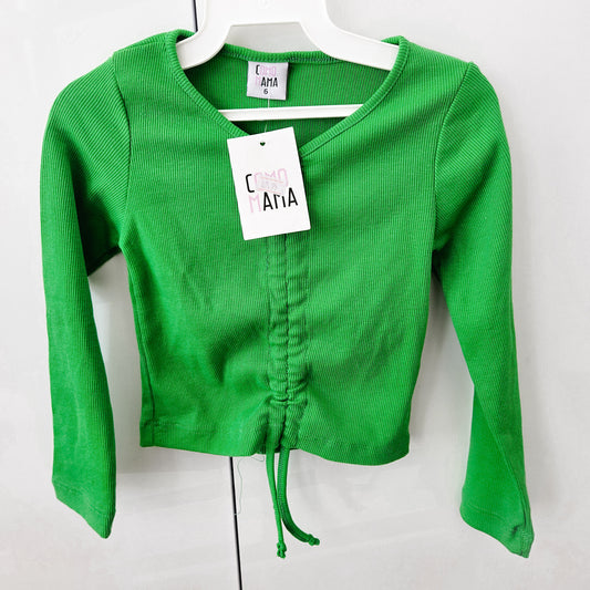 Como mama חולצה ירוקה לילדות מידה 6