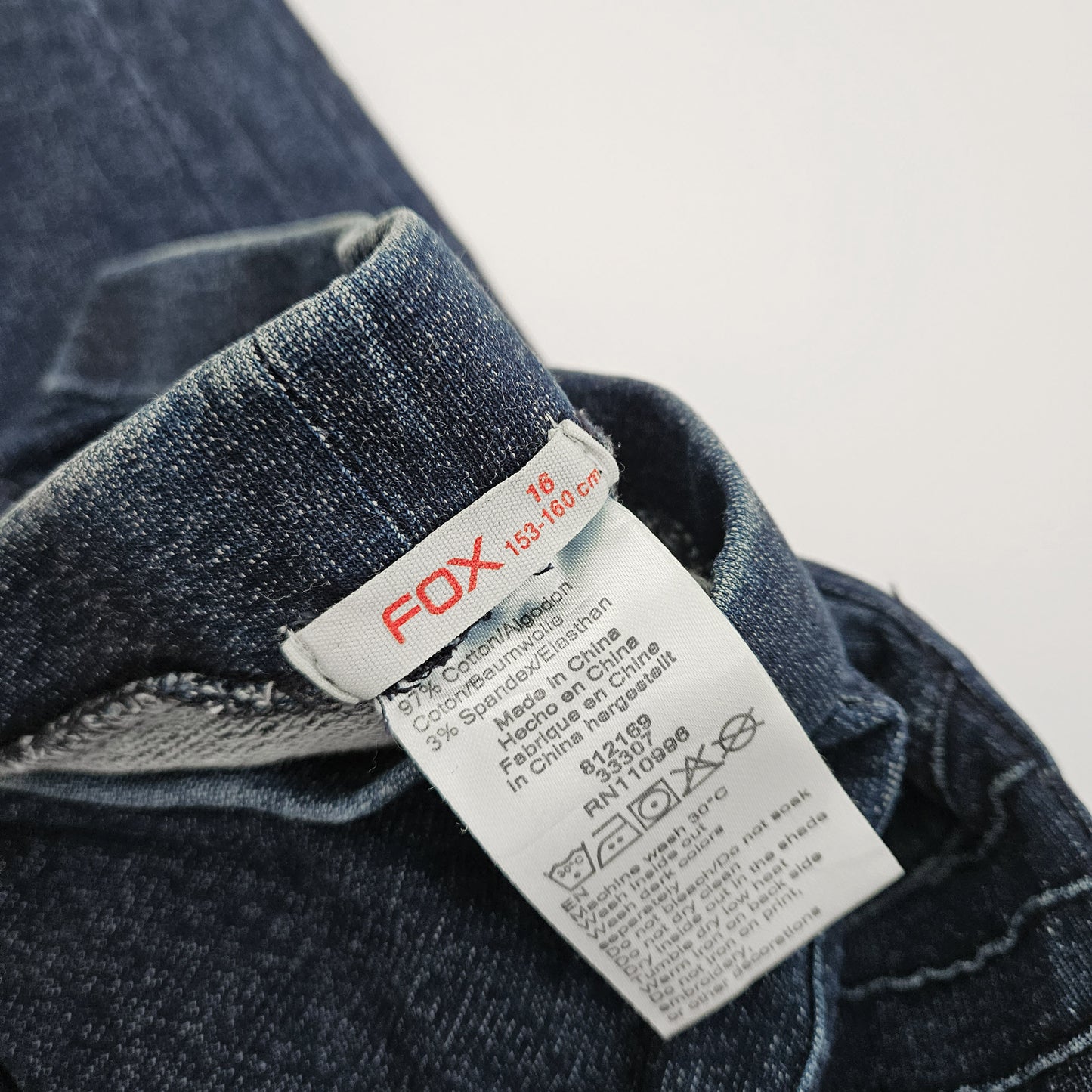 Fox ג'ינס לילדות מידה 16