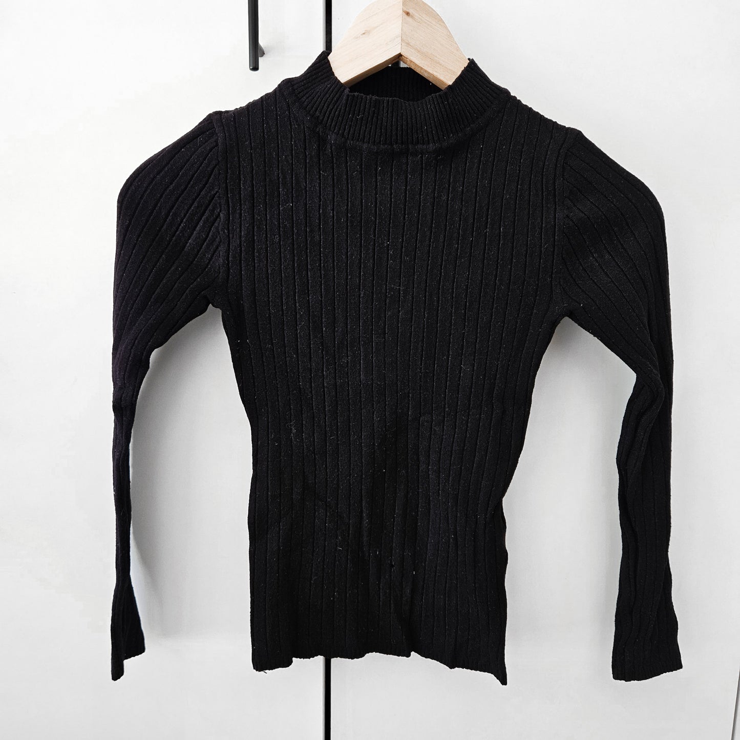 PRIMARK חולצה שחורה ארוכה לאישה מידה XS