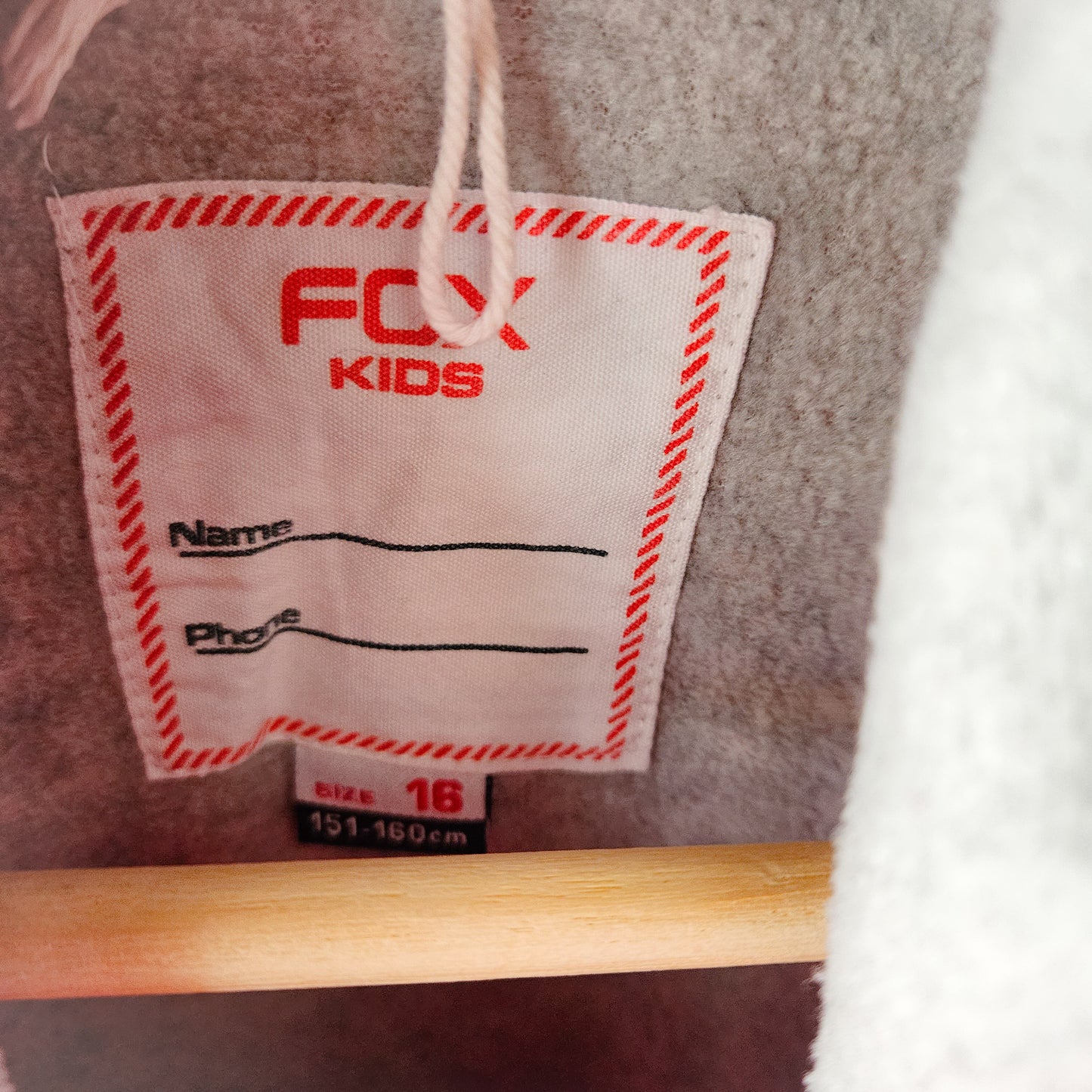 FOX מעיל ורוד חורפי לילדות גיל 16