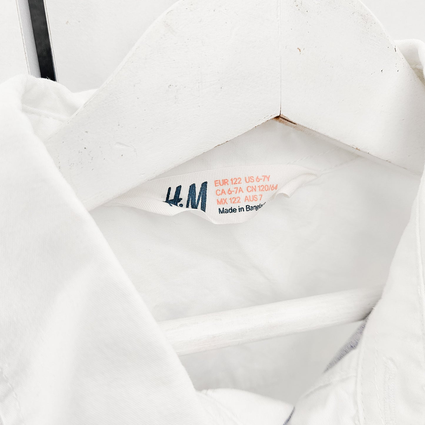 H&M חולצה ארוכה דקה לילדות גיל 6-7