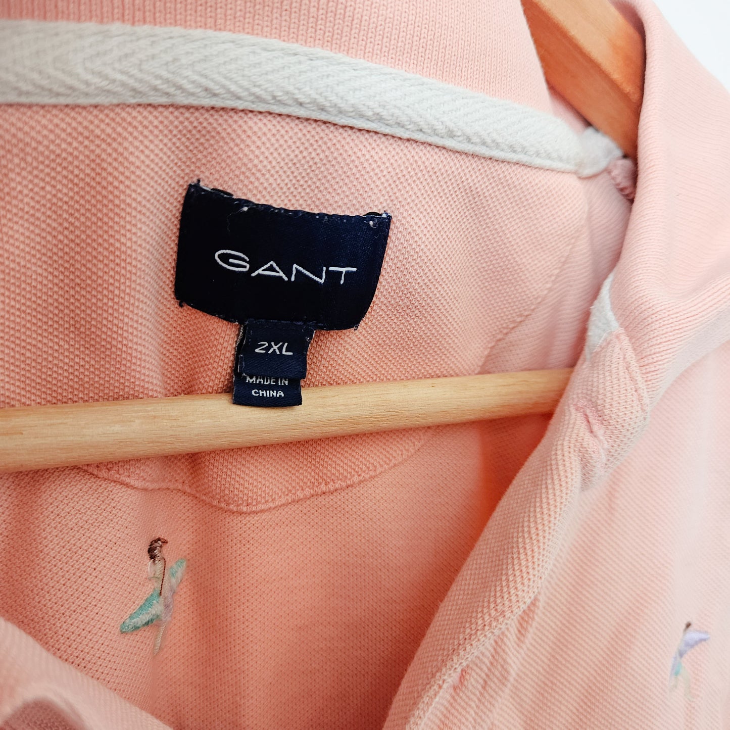 GANT חולצה ורודה לגברים XXL