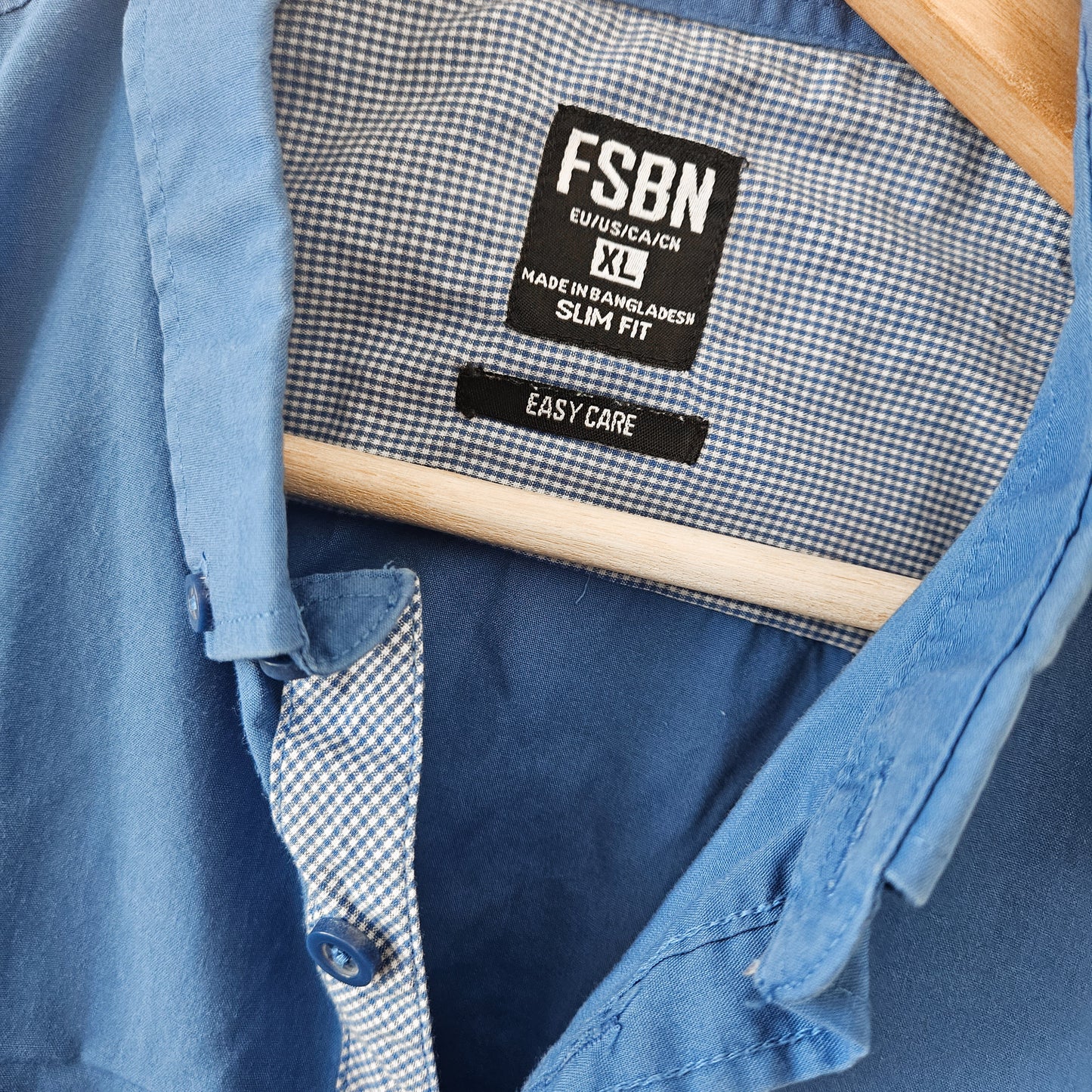 FSBN חולצה מכופתרת לגבר מידה XL