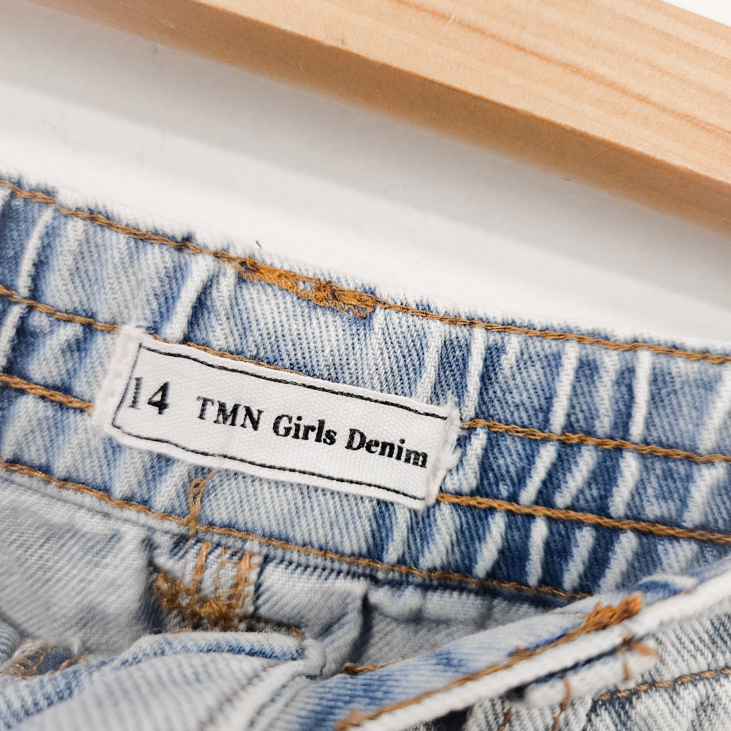 TAMNOON חצאית ג'ינס לילדות גיל 14