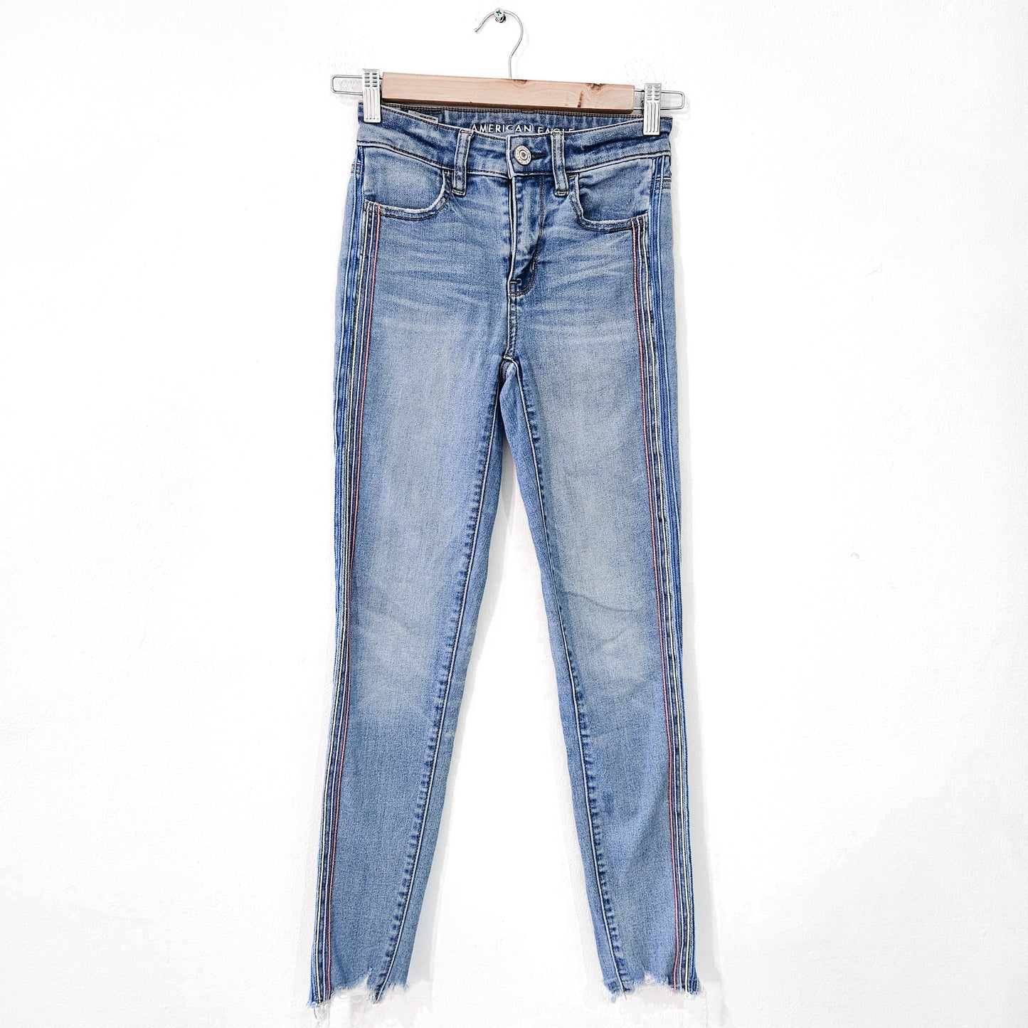American eagle ג'ינס סקיני לאישה מידה 0 34