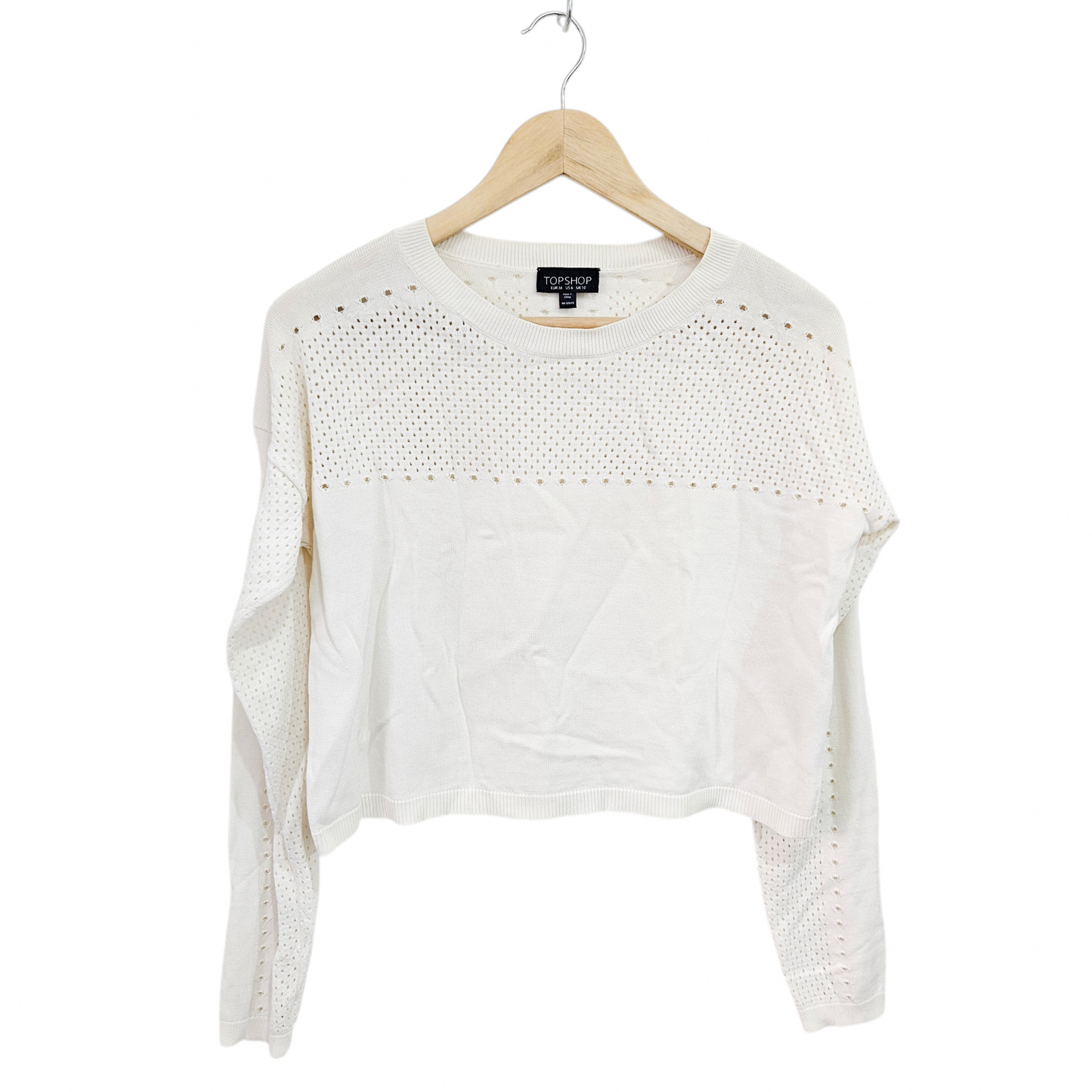 TOPSHOP חולצת סריג דקה לאישה מידה 38