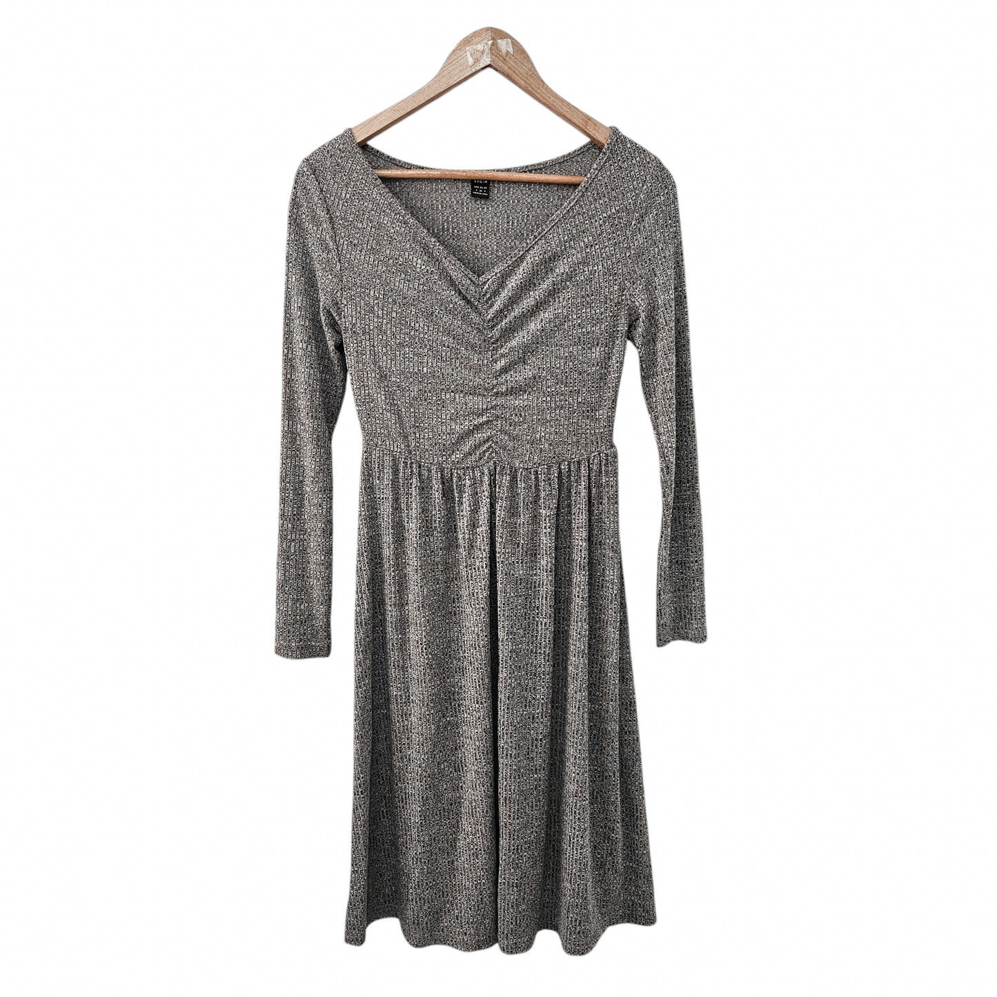 SHEIN שמלה אפורה לאישה מידה S