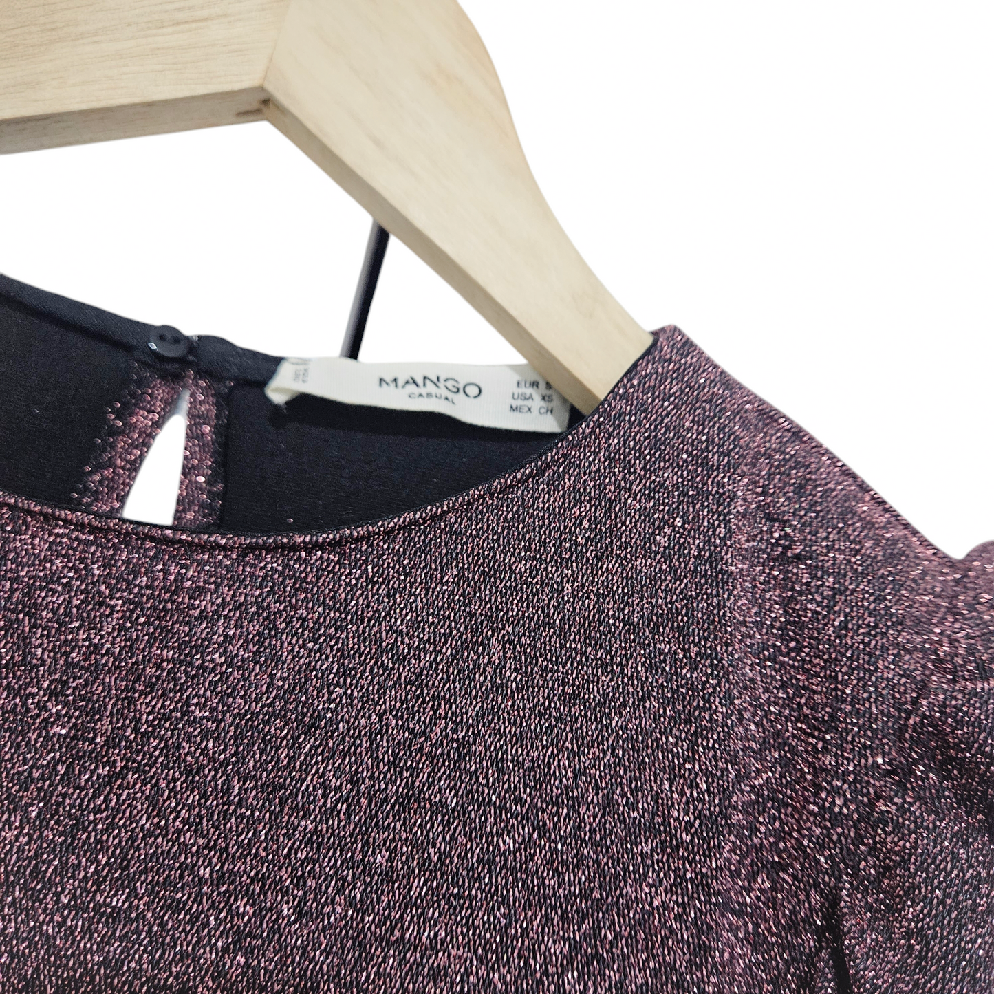 MANGO שמלת ערב נוצצת לאישה מידה S