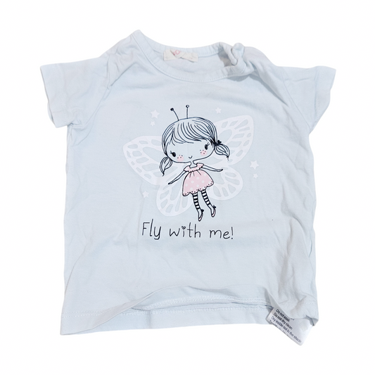 Fox חולצה קצרה לתינוקות 6-12 חודשים