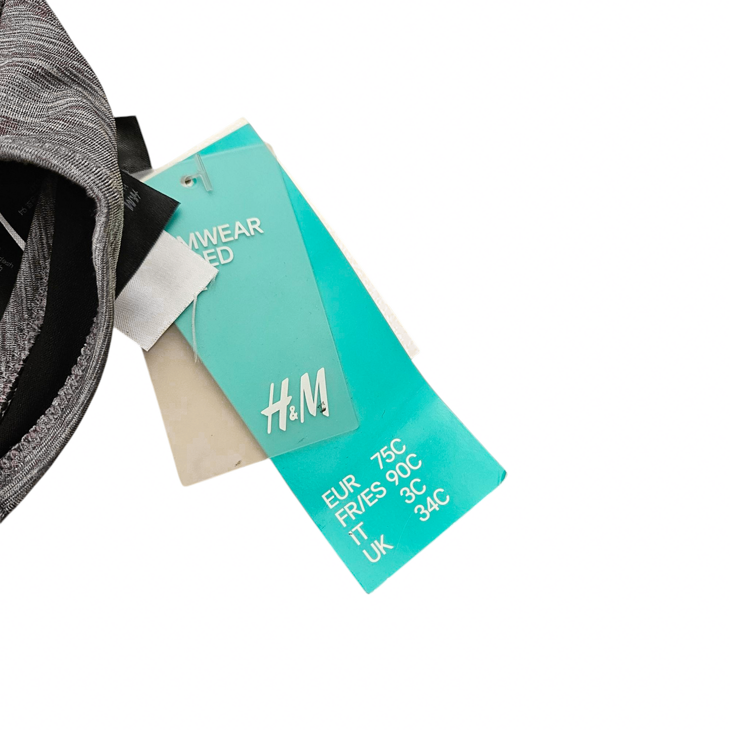 H&M חזיית בגד ים חדשה עם תווית מידה C75