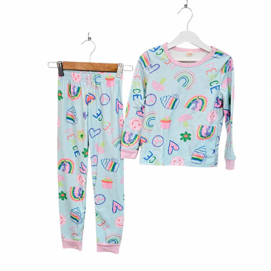 פיג'מה לילדות גיל 6-7