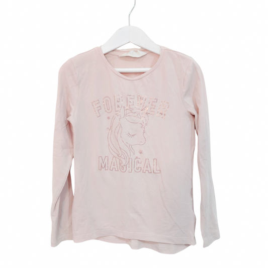 H&M חולצה דקה לילדות גיל 6-8