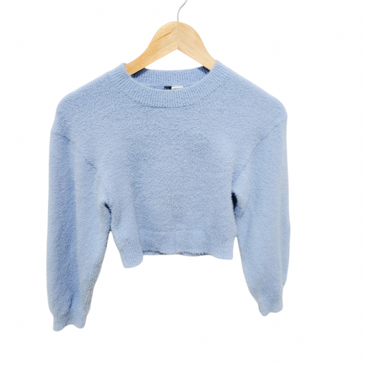 H&M סוודר תכלת לאישה מידה XXS