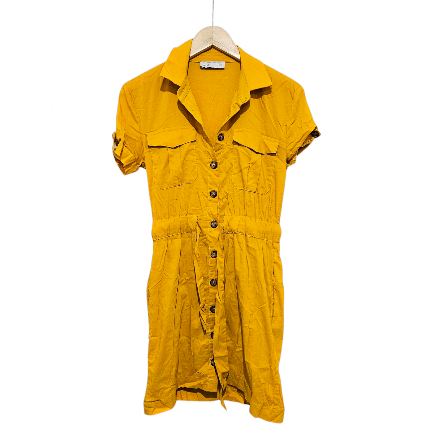 TwentyFourSeven אוברול צהוב חרדל לאישה מידה XS