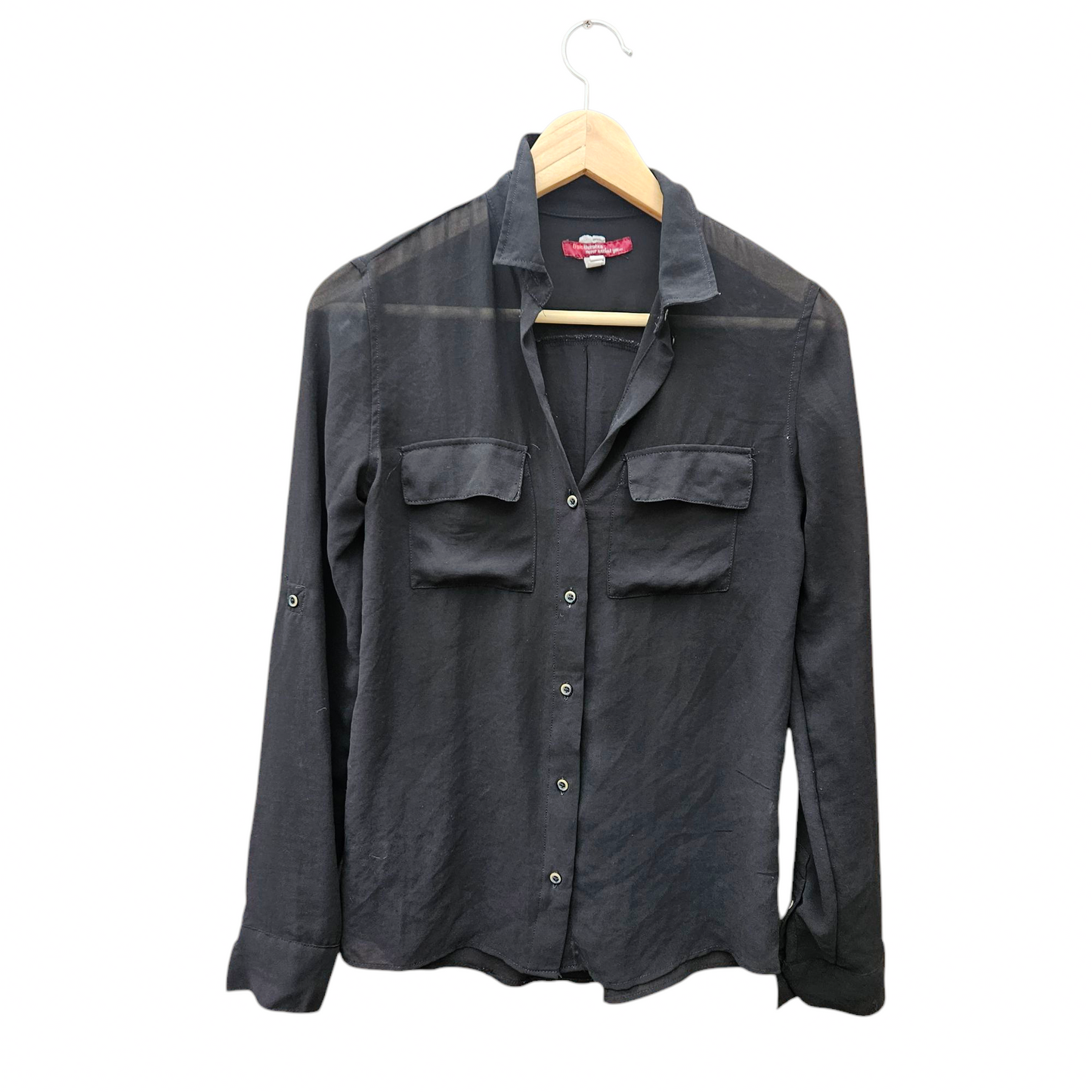 Bershka חולצה שקופה לאישה מידה XS