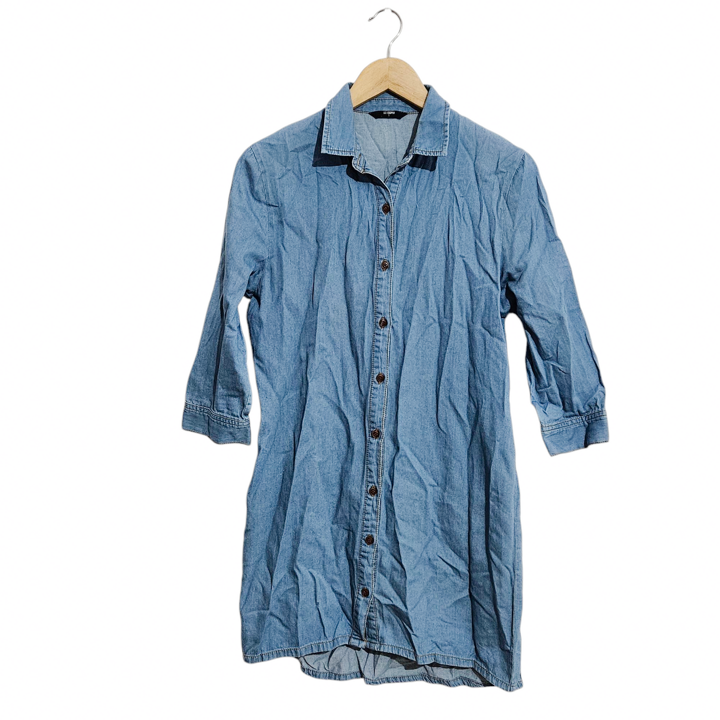 Lee Cooper שמלה מכופתרת לאישה מידה S