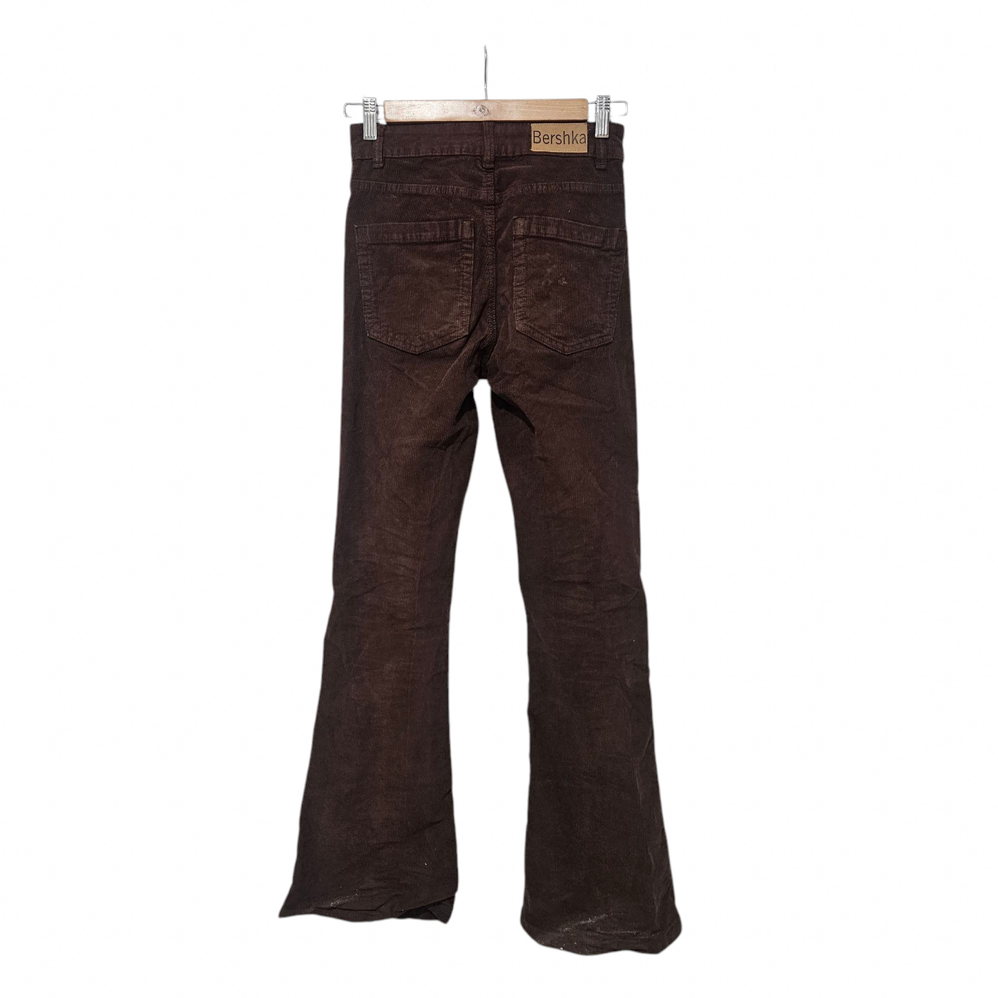 Bershka מכנס קורדרוי חום מידה 36